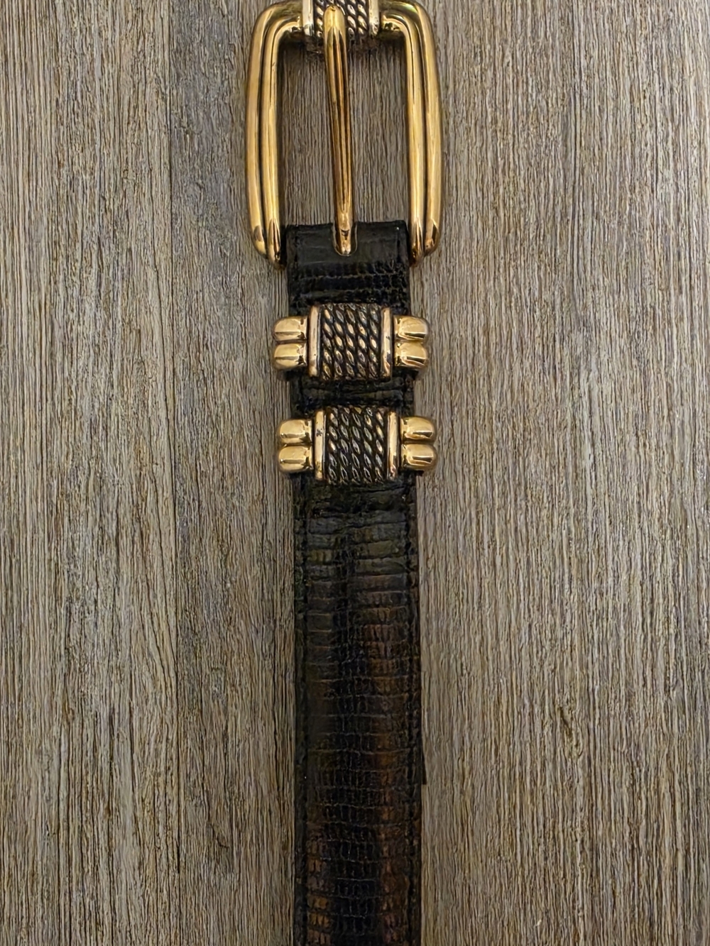 Women's Brighton Belt. Bronze/brown With Gold Accent Buckle